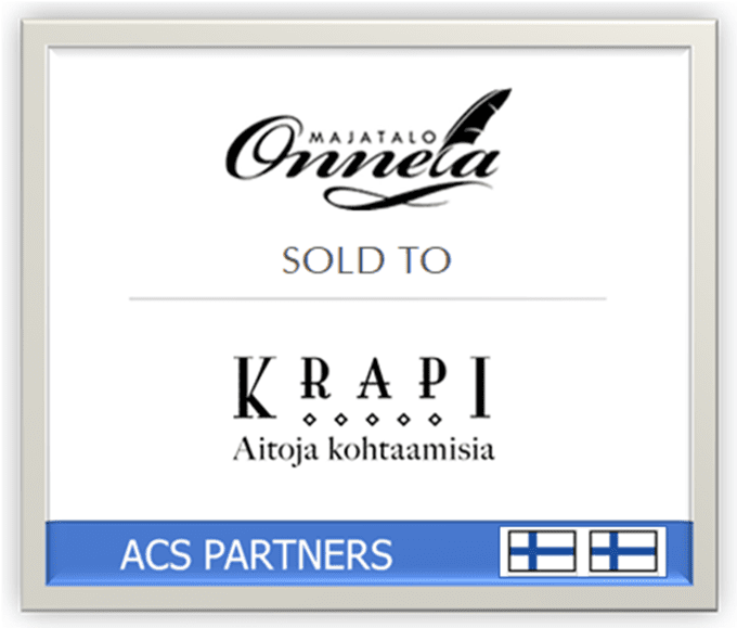 ACS Finland facilitates sale of Onella to hotel group Krapi