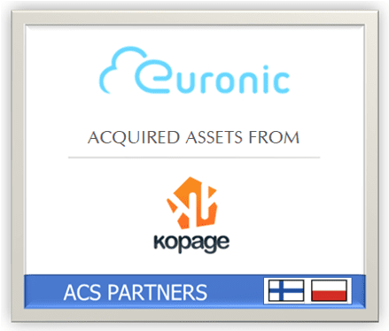 Euronic acquired software licensing asset from Kopage