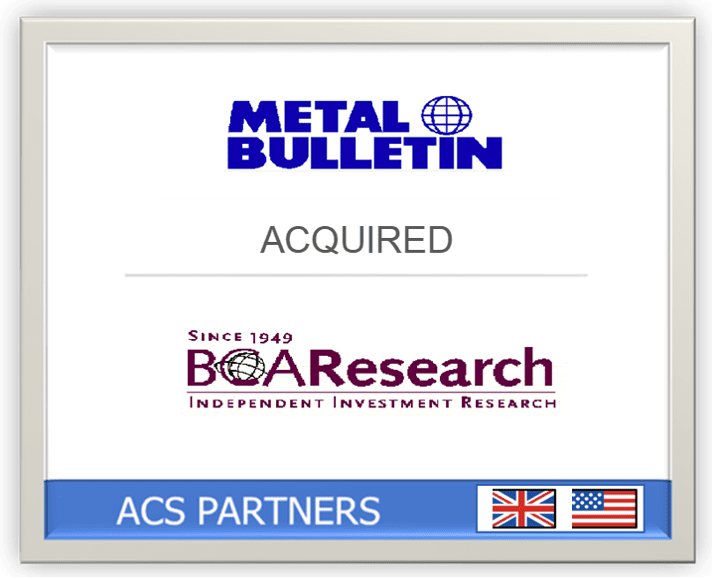 Metal Bulletin acquired BOA Research.