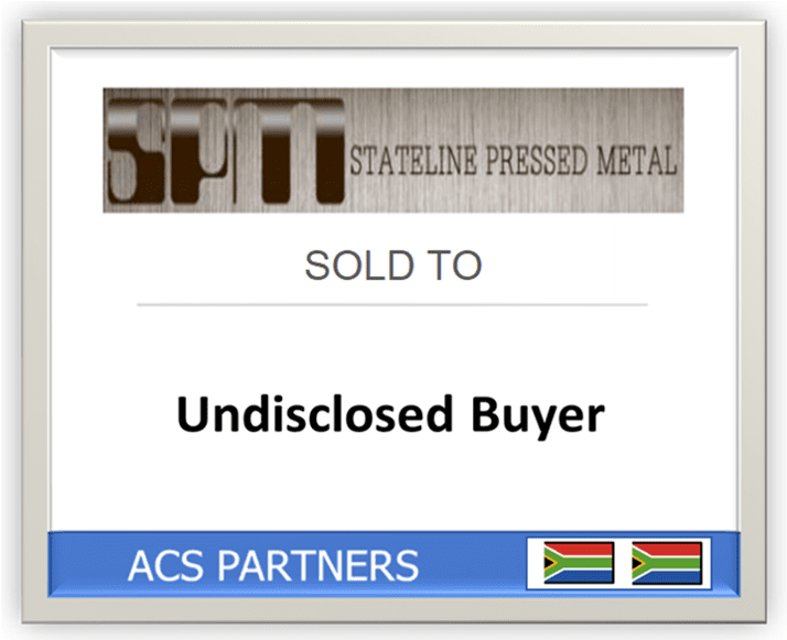 Stateline Pressed Metal sold to an Undisclosed Buyer